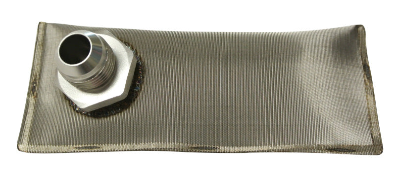 Fuelab In-Tank Fuel Sock Kit 75 Micron Stainless w/-10AN Adaptor Fitting for 4X4xx Series Pumps - 83801