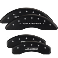 MGP 4 Caliper Covers Engraved Front & Rear MOPAR Black finish silver ch - 12203SMOPBK