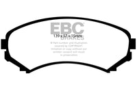 EBC 92-93 Mazda MPV 2.6 2WD Ultimax2 Front Brake Pads - UD550