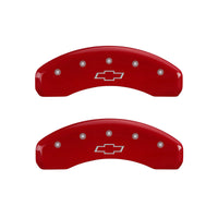 MGP 4 Caliper Covers Engraved Front & Rear Bowtie Yellow finish black ch - 14234SBOWYL