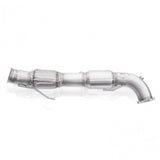 Stainless Works 2016-18 Ford Focus RS 3in High-Flow Cats Downpipe Factory Connection - FCRS16DPCAT