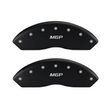 MGP 4 Caliper Covers Engraved Front & Rear Broken D/Dodge Red finish silver ch - 12134SDODRD