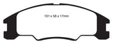 EBC 10-11 Ford Focus 1.6 Greenstuff Front Brake Pads - DP21822