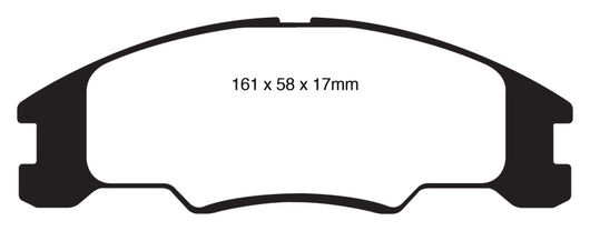 EBC 10-11 Ford Focus 1.6 Yellowstuff Front Brake Pads - DP41822R