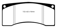 EBC Ford Saleen Mustang Alcon front calipers Bluestuff Front Brake Pads - DP5016NDX