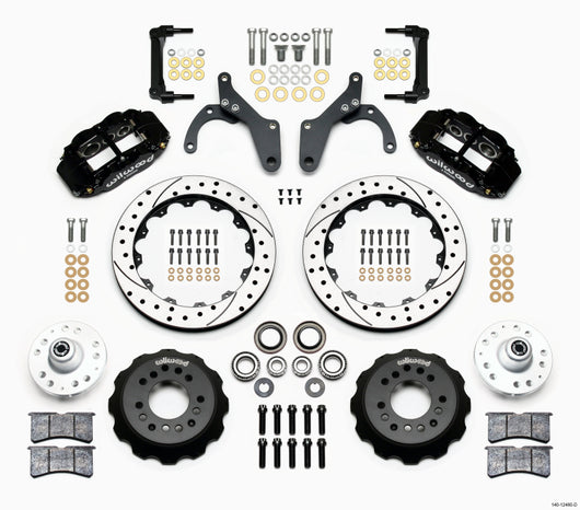 Wilwood Narrow Superlite 6R Front Hub Kit 12.88in Drilled 59-64 Chevy Impala / 63-64 Corvette - 140-12460-D