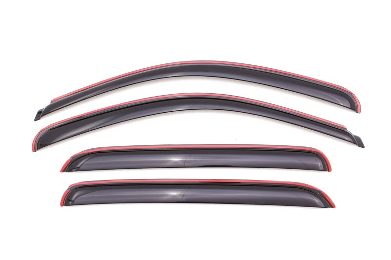 AVS 07-13 Chevy Avalanche Ventvisor In-Channel Front & Rear Window Deflectors 4pc - Smoke - 194515