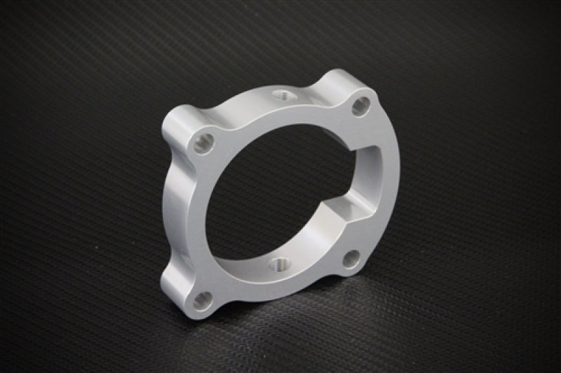Torque Solution Throttle Body Spacer (Silver): Hyundai Genesis Coupe 2.0T 2010-2012 - TS-TBS-018