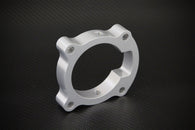 Torque Solution Throttle Body Spacer (Silver): Hyundai Genesis Coupe 2.0T 2010-2012 - TS-TBS-018