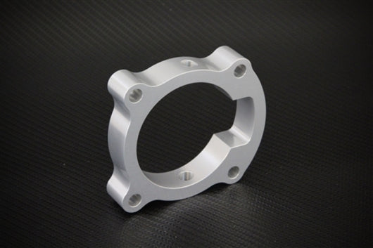 Torque Solution Throttle Body Spacer (Silver): Hyundai Genesis Coupe 2.0T 2010-2012 - TS-TBS-018