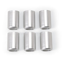Russell Performance -10 AN Stainless Steel Crimp Collars (O.D. 0.825) (6 Per Pack) - 610382