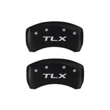 MGP 4 Caliper Covers Engraved Front Acura Engraved Rear TLX Red finish silver ch - 39018STLXRD