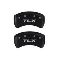 MGP 4 Caliper Covers Engraved Front Acura Engraved Rear TLX Red finish silver ch - 39018STLXRD