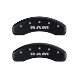 MGP 4 Caliper Covers Engraved Front & Rear RAM Red finish silver ch - 55001SRAMRD