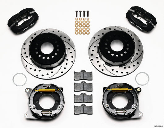 Wilwood Forged Dynalite P/S Park Brake Kit Drilled 2005-2014 Mustang - 140-9228-D