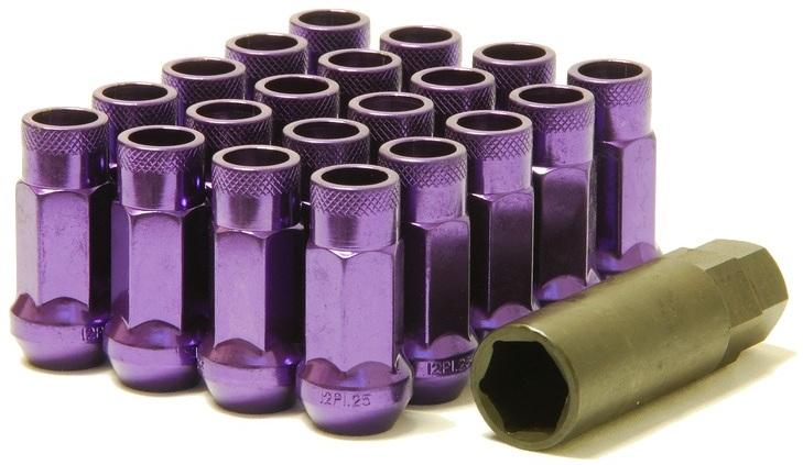 Wheel Mate Muteki SR48 Open End Lug Nuts - Purple 12x1.50 48mm - 32906L