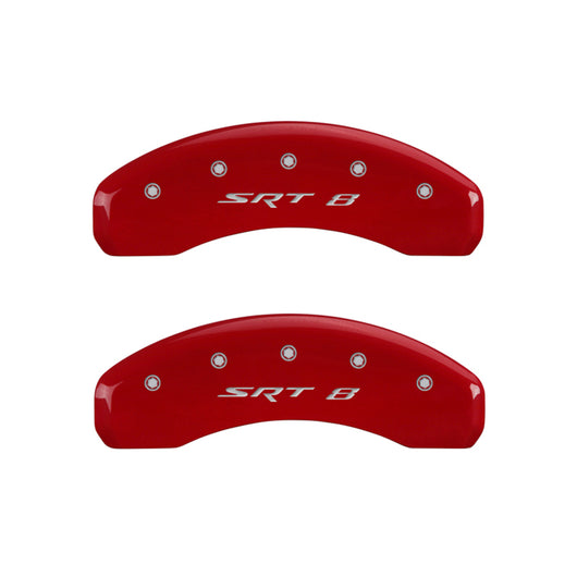 MGP 4 Caliper Covers Engraved Front & Rear SRT8 Yellow finish black ch - 32006SSR8YL