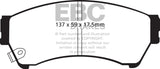 EBC 06-09 Ford Fusion 2.3 Ultimax2 Front Brake Pads - UD1164