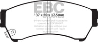 EBC 06-09 Ford Fusion 2.3 Ultimax2 Front Brake Pads - UD1164