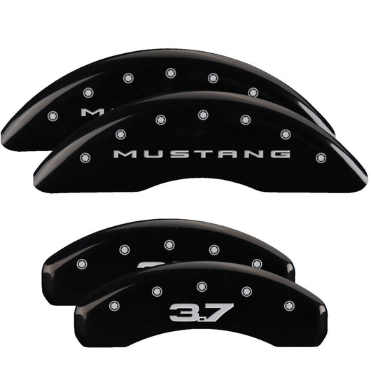 MGP 2 Caliper Covers Engraved Front Oval Logo/Ford Yellow Finish Blk Char 2004 Ford Focus - 10214FFRDYL
