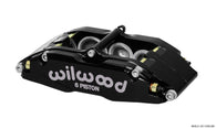 Wilwood Caliper-BNSL6-LH-Black 1.62/1.12/1.12in Pistons 1.10in Disc - 120-13383-BK