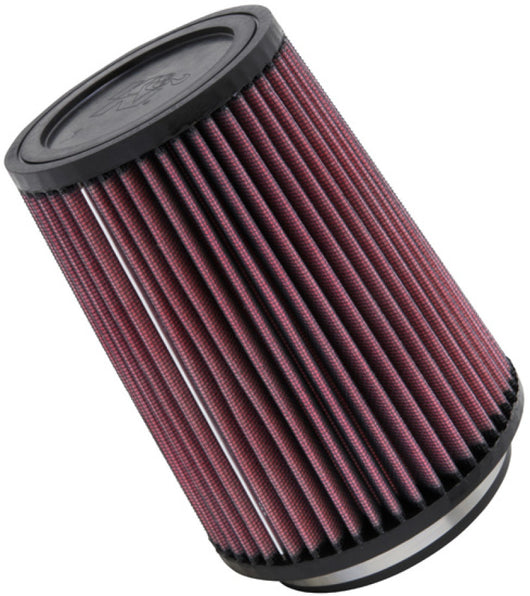 K&N Filter Universal Rubber Filter 4 inch Flange 5 3/8 inch Base 4 3/8 inch Top 7 inch Height - RU-2590