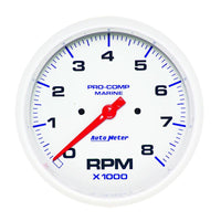 Autometer Speedometer 5in 140 MPH GPS Marine Chrome Ultra-Lite Gauge - 200647-35