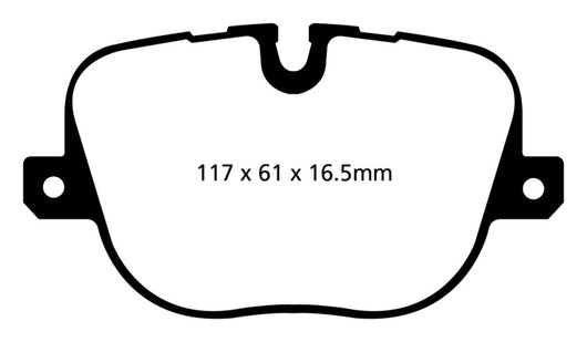EBC 10-12 Land Rover Range Rover 5.0 Supercharged Yellowstuff Rear Brake Pads - DP42068R