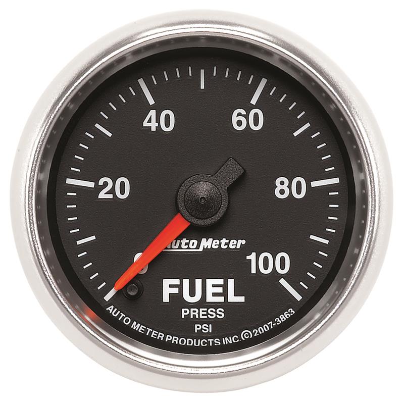 Autometer GS 0-100 PSI Full Sweep Electronic Fuel Pressure Gauge - 3863