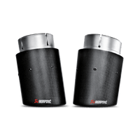 Akrapovic 16-17 BMW 340i (F30 F31) Evolution Line Cat Back (SS) w/ Carbon Tips (Req. Link Pipe) - MTP-BM/SS/2H