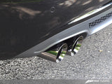AWE Tuning Audi B8 A4 Touring Edition Exhaust - Quad Tip Diamond Black Tips - 3015-43020