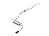Borla 12-16 Jeep Wrangler V6 4WD Cat-Back 2.5in x 2.25in Single Square Rolled Angle Cut Rear - 140462BC