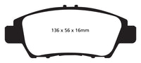 EBC 10+ Honda CR-Z 1.5 Hybrid Greenstuff Front Brake Pads - DP22041