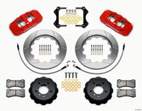 Wilwood AERO6 Front Hat Kit 14.00 Red 2007-2011 BMW E90 Series w/Lines - 140-13582-R