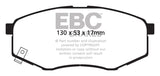 EBC 10-15 Hyundai Tucson 2.0 FWD Greenstuff Front Brake Pads - DP21866