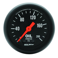 Autometer Z Series 52mm 0-200 PSI Mechanical Oil Pressure Gauge - 2605