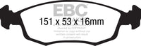 EBC 11+ Fiat 500 1.4 (ATE Calipers) Greenstuff Front Brake Pads - DP21879