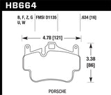 Hawk 06-14 Porsche Cayman Rear HPS 5.0 Brake Pads - HB664B.634