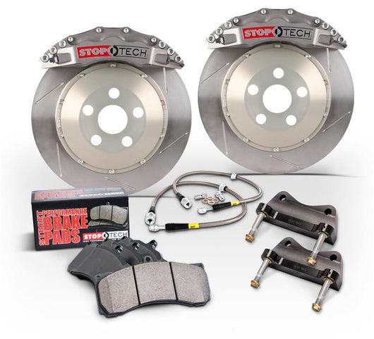 StopTech 06-15 Mazda Miata NC Front BBK w/Trophy STR40 Calipers 328x28 Slotted Rotors (RACE) - 87.551.4300.R1