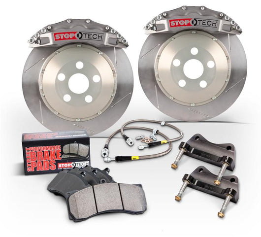 StopTech 08+ Impreza WRX Front BBK ST40 328x28 Slotted Rotors Trophy Calipers - 83.841.4300.R1