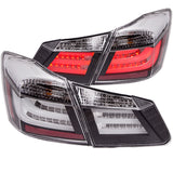ANZO 2013-2015 Honda Accord LED Taillights Black 4pc - 321318