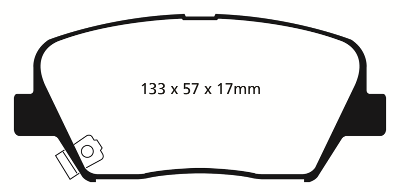 EBC 12+ Hyundai Azera 3.3 Yellowstuff Front Brake Pads - DP41863R