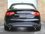 AWE Tuning Audi B8 A4 Touring Edition Exhaust - Quad Tip Diamond Black Tips - 3015-43020