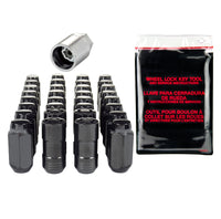 McGard 8 Lug Hex Install Kit w/Locks (Cone Seat Nut) M14X1.5 / 22mm Hex / 1.945in. Length - Black - 84840