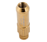 NRG 700 Series M12 X 1.25 Steel Lug Nut w/Dust Cap Cover Set 21 Pc w/Locks & Socket - Chrome Gold - LN-LS710CG-21