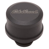 Edelbrock Billet Aluminum Breather w/ Black Powder Coat Finish - 42133