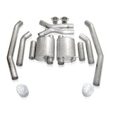 Stainless Works 2005-06 GTO 3in Catback Chambered Mufflers X-Pipe - 05GTOTMCB