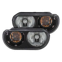 ANZO 2008-2014 Dodge Challenger Crystal Headlights Black - 121526