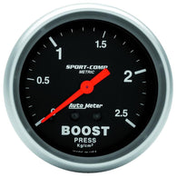 Autometer Sport-Comp 66.7mm METRIC 0-4kg/Cm2 Mechanical Boost Gauge - 3404-J