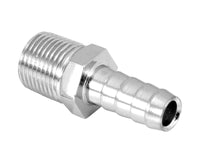 Spectre Fuel Fitting 3/8in. Hose Barb NPT Threads - Chrome - 5945